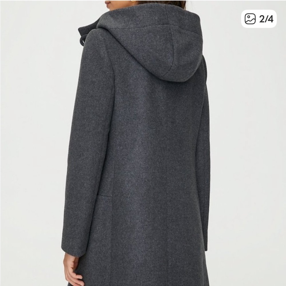 Aritzia Babaton Pearce Wool Cashmere Gray Hooded Coat Size XS Capsule Winter - Picture 2 of 15